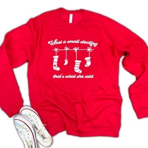 That's a small stocking Unisex Soft blend Fleece